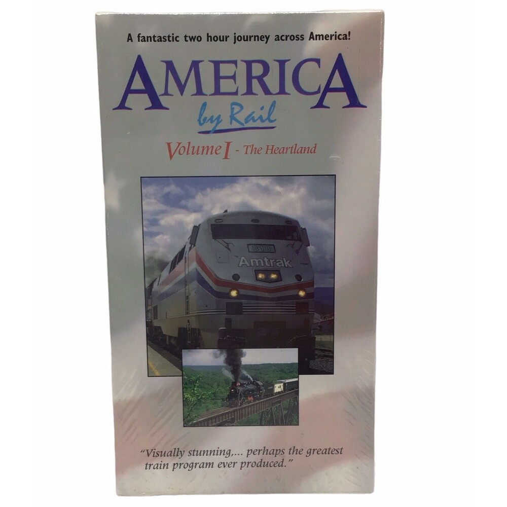 America by Rail: The Heartland (1994) Vintage VHS Tape  Brand New Factory Sealed